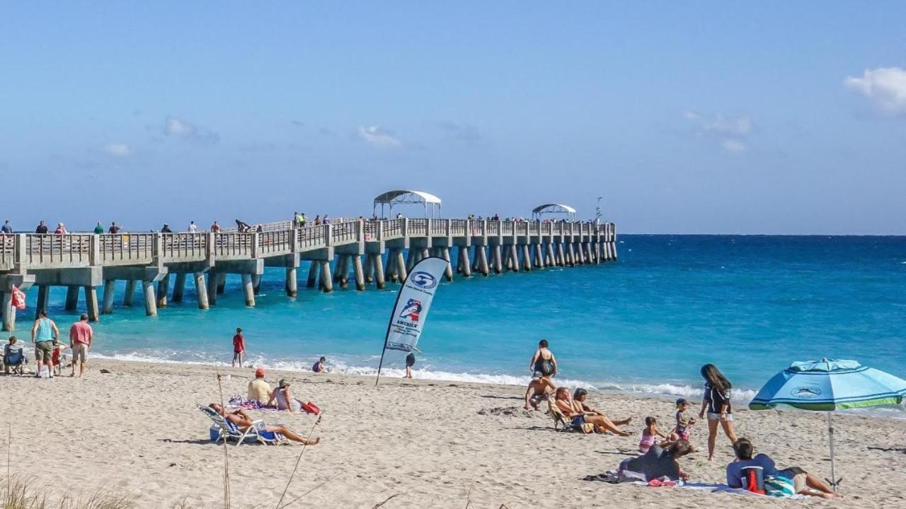 M Lake Worth Beach - Modern Villas Near West Palm Beach, Chic Retro Vibes, King Bed, Cozy Backyard, Bbq, Workspace, High-Speed Internet, Free Parking, 5 Minutes To Downtown & Beach Εξωτερικό φωτογραφία